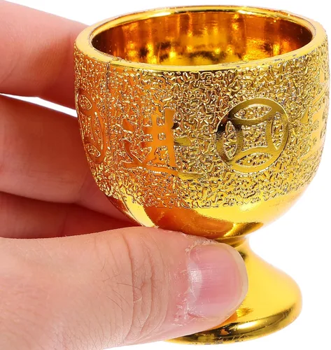 Miniatura 4 de iplusmile Paquete de 6 tazas pequeñas para adoración del templo, mini copas de cáliz de 1.96 x 1.77 pulgadas decorativas para agua y superficie