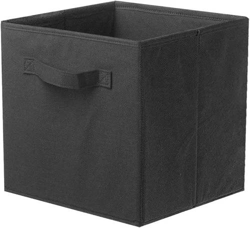 Miniatura 7 de PowerKing Cubos de almacenamiento plegables con asas, contenedores plegables de tela para estantes de armario, contenedores de almacenamiento