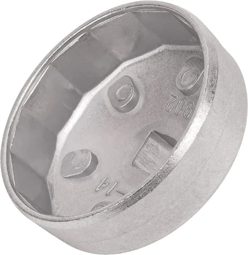 Miniatura 8 de AHL Llave de filtro de aceite 902 Cap 2.638 in 14 flautas de 1/2 pulgada de unidad cuadrada de filtro de aceite herramientas de extracción de filtro