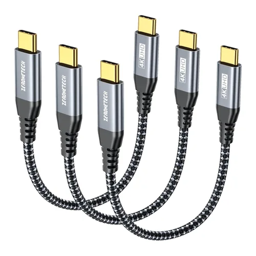 Miniatura 26 de Cable para Monitor USB C ZeroneTeck [0.91 m, Rosa], Transferencia de Datos de Alta Velocidad de 20 Gbps, Salida de Video de Pantalla 4K@60Hz, Carga