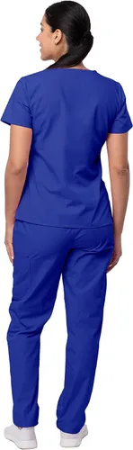Miniatura 2 de Sivvan Scrubs for Women - Mock Wrap & Cargo Pants Scrub Set