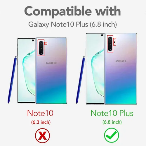 Miniatura 2 de Funda KSELF para Samsung Galaxy Note 10 Plus con protector de pantalla, funda protectora de cuerpo completo híbrida de doble capa a prueba de golpes
