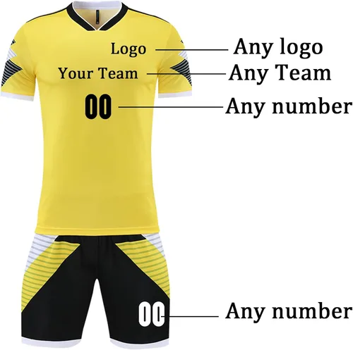 Miniatura 2 de Camiseta de fútbol personalizada para hombres y mujeres, uniformes de fútbol personalizados para niños/adultos con nombre y logotipo del