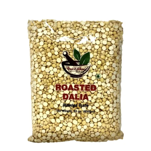 Desi Kitchen Dalia Split (Garbanzos partidos asados Dalia) Todo natural | Vegano | Origen indio 800 gm (28 onzas) por Rani Foods Inc