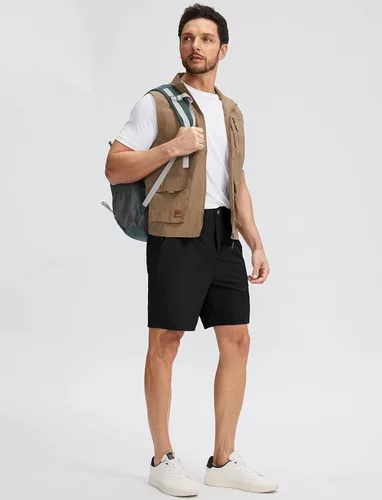 Miniatura 5 de Soothfeel Men's Golf Shorts with 5 Pockets 7 Inch Stretch Lightweight Quick Dry Hiking Casual Work Dress Shorts for Men