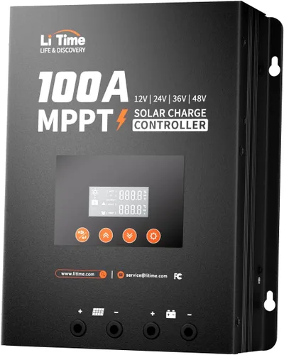 Miniatura 10 de LiTime 30 Amp MPPT 12V/24V/Auto CC de entrada controlador de carga solar, módulo Bluetooth incorporado, pantalla LCD con parámetros ajustables