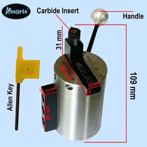Miniatura 4 de Accesorio de giro de bola de radio de alta resistencia para mini tornos de 7 x 16 y 7/16 Se adapta a máquinas de torno similares y más grandes