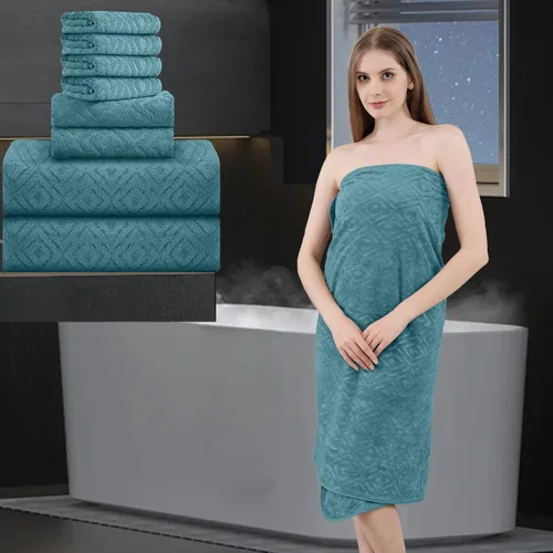 Miniatura 9 de Sábana de Baño Extra Grande de 4 Piezas (35"x70") - Sábana de Baño Ultra Suave de Tamaño Grande, Juego de Sábanas de Baño para Baño de Hotel, Sábana