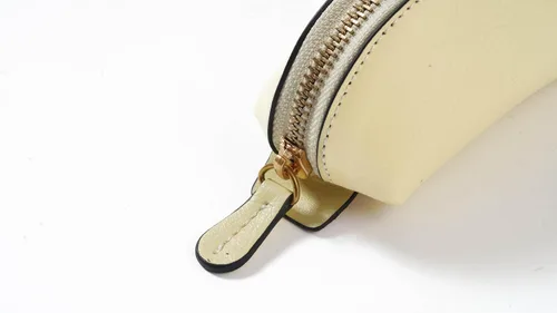 Miniatura 3 de Cockatoo Estuche para lápices de piel auténtica, soporte para accesorios, bolsa de papelería, estuche con cremallera para el trabajo y la oficina
