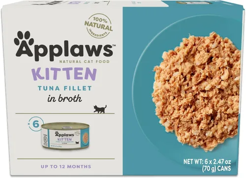 Miniatura 9 de Applaws Alimento húmedo natural para gatitos, ingredientes limitados y naturales, alto contenido de proteínas sin aditivos artificiales, filete