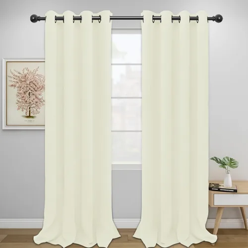 Miniatura 251 de Easy-Going - Cortinas opacas para dormitorio, aislamiento térmico sólido con ojales, cortinas de ventana para reducción de ruido, cortinas