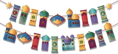 Miniatura 18 de Cartel de feliz cumpleaños brillante, decoración de fiesta brillante, letras que brillan en la oscuridad, suministros de fiesta temática para niños