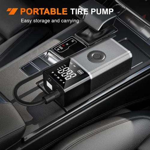 Miniatura 6 de Nilight Inflador de Neumáticos Compresor de Aire Portátil Recargable 12VDC 150PSI Batería Inalámbrica Alimentada por Encendido 2 Veces Más Rápida