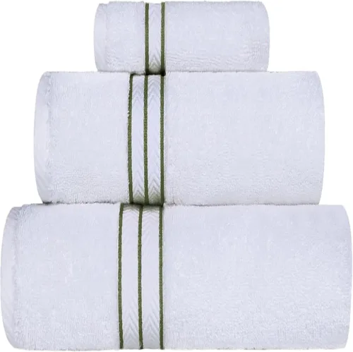 Miniatura 98 de Juego de toallas de baño de algodón turco ultra suave de Superior, juego de 2 piezas, toallas para la ducha, baño, artículos esenciales para el Latte