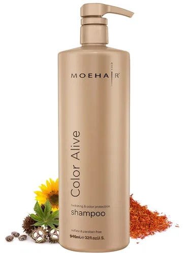 Miniatura 9 de MOEHAIR Acondicionador Color Alive (12 onzas líquidas), acondicionador hidratante y nutritivo para cabello teñido Reduce la sequedad del cuero