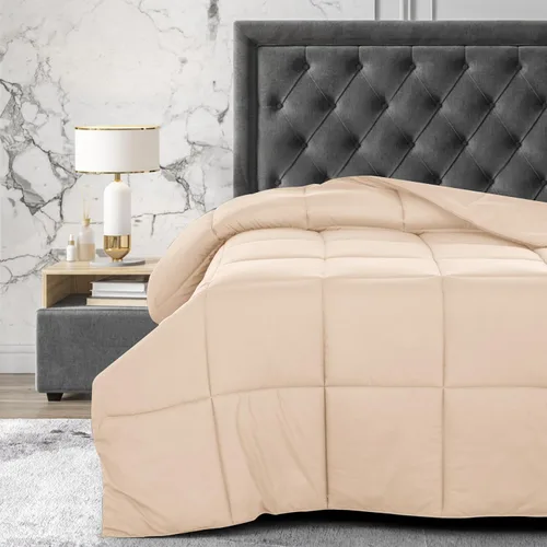 Miniatura 7 de LUX Décor - Edredón Queen de 88 x 88 pulgadas, relleno de edredón alternativo ultrasuave con pestañas de esquina y costuras de caja, ropa de cama