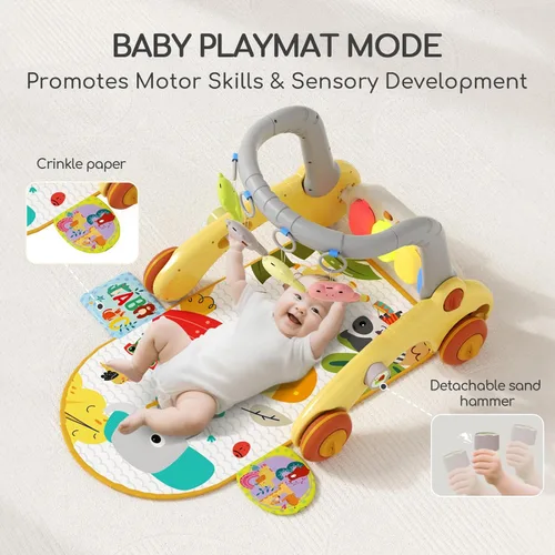 Miniatura 4 de Alfombra de juego 7 en 1 para bebés, niños y niñas de 6 a 12 meses, juguete mecedor para bicicleta de equilibrio para niños pequeños de 1 a 3 años