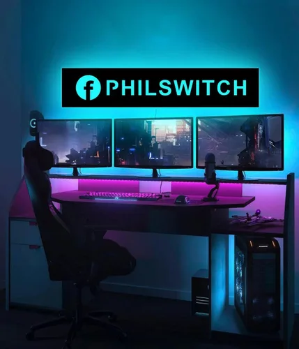 Miniatura 2 de Etiqueta de neón personalizada para gamer, letrero LED para decoración de zonas