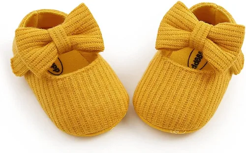 Miniatura 5 de Zapatos de bebé Mary Jane planos antideslizantes suela suave bebé bebé zapatos primeros caminantes fiesta Navidad vestido zapatos
