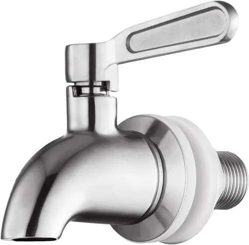 Grifo de acero inoxidable para dispensador de bebidas, espita de metal de repuesto para dispensador de bebidas, grifo dispensador de agua, boquilla