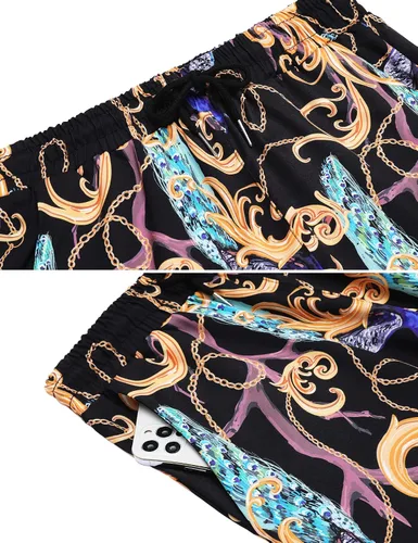 Miniatura 5 de Daupanzees - Camisa hawaiana de manga corta con botones para hombre