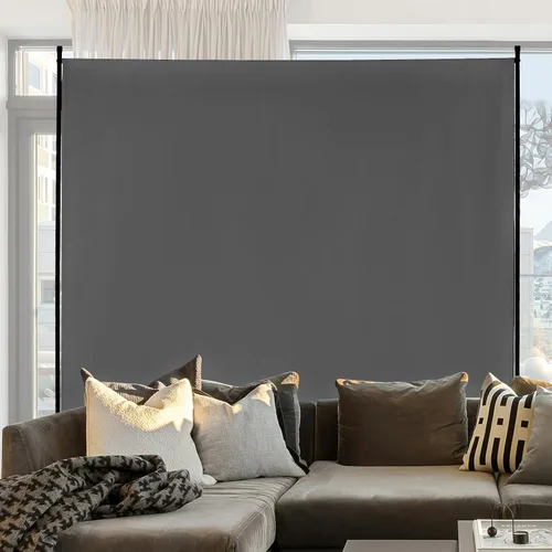 Miniatura 8 de VEVOR Divisor de habitación, divisor de habitación de un solo panel, pantalla de privacidad de 6 pies en interiores, divisor de partición para Gris