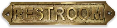 Miniatura 24 de Placa de puerta de latón Sam Star Acabado antiguo Fácil instalación DIY Mejor placa decorativa para el hogar, hombres, mujeres, oficina