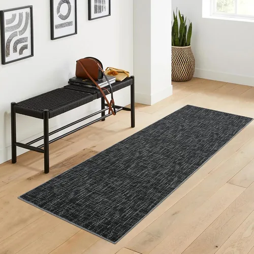 Miniatura 64 de RUGSREAL - Tapete pequeño de 2x3 con base de goma, resistente a las manchas, moderno, color liso, contemporáneo lavable, para la entrada, sala