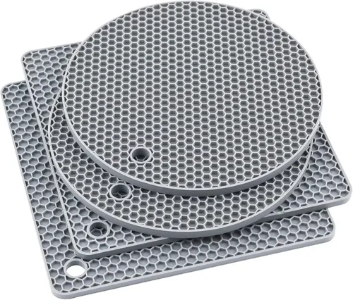 Salvamanteles de silicona para platos calientes, soportes de silicona para ollas de cocina, salvamanteles para cocina, salvamanteles para ollas y