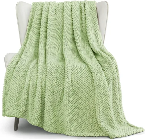 Miniatura 42 de Whale Flotilla Manta de forro polar extra grande para sofá, 50 x 70 pulgadas, manta jacquard suave y esponjosa para todas las estaciones, ligera