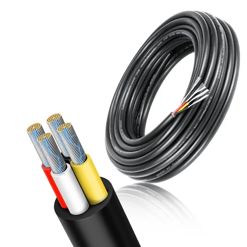 Miniatura 9 de Cable conductor de calibre 14, 4 conductores de cobre estañado 14/4 de 10 pies, cables eléctricos trenzados para altavoz, automoción, termostato
