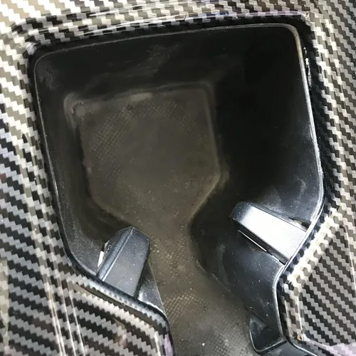 Miniatura 5 de ruihe Patrón de fibra de carbono para palanca de cambios de coche, panel de consola, cubierta de marco compatible con Honda Accord 2013 2014 2015