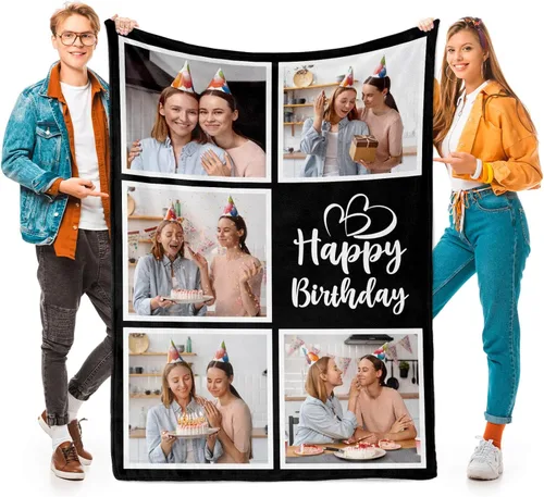 Miniatura 24 de inkArts Mantas personalizadas con fotos para la familia, manta de fotos personalizada, mantas personalizadas con fotos como regalos para Navidad, 8