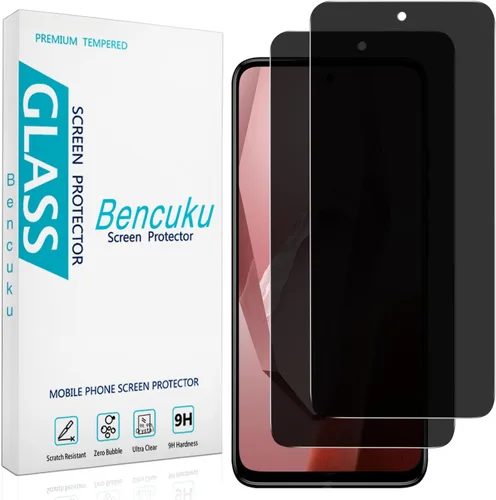 Miniatura 11 de Paquete de 2 protectores de pantalla de privacidad para Motorola Moto G Stylus 5G 2024 de vidrio templado antiespía, antiarañazos, sin burbujas