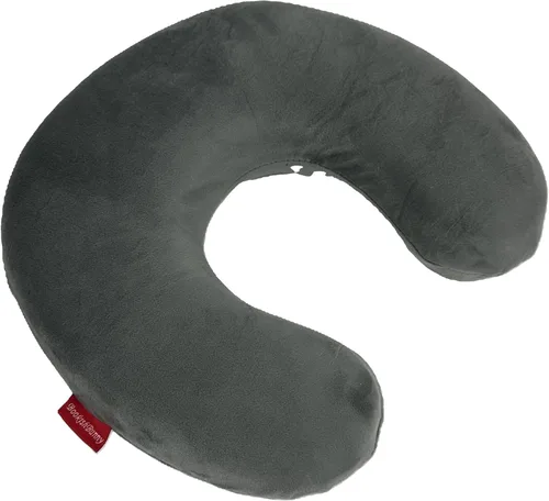 Miniatura 10 de Almohada de viaje en forma de U de espuma viscoelástica Soporte para el cuello Cojín de reposacabezas (negro)