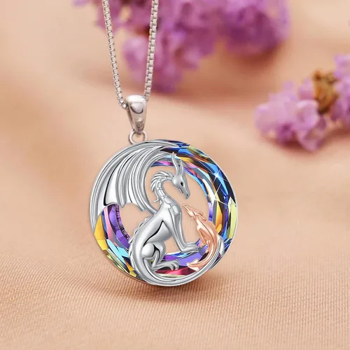 Miniatura 3 de MEIDERBO Regalos para el día de la madre, plata de ley 925, collares con colgante de animales para madre e hija, niño, mujeres, niñas, mamá