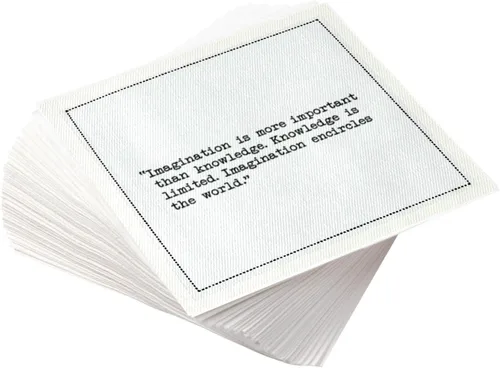 Miniatura 49 de Five Star Funny Dog Quotes Servilletas de cóctel de algodón blanco 50 servilletas de bebidas desechables de lujo con citas ingeniosas de perros