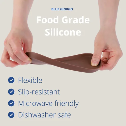 Miniatura 5 de BLUE GINKGO Mini Bandejas de Silicona – Juego de 6 Organizadores Fáciles de Limpiar para Baño, Cocina, Escritorio, Tocador y Cosméticos