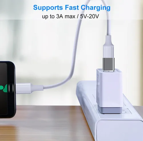 Miniatura 4 de Adaptador USB a USB C, adaptador tipo C a USB 3.1 de 10 Gbps compatible con iPhone 17 16 15 14 13 12, Samsung Galaxy S25 S24 S23 S22 S21, MacBook