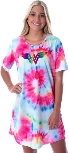 DC Comics - Camisón para dormir con logotipo de Wonder Woman, Multicolor