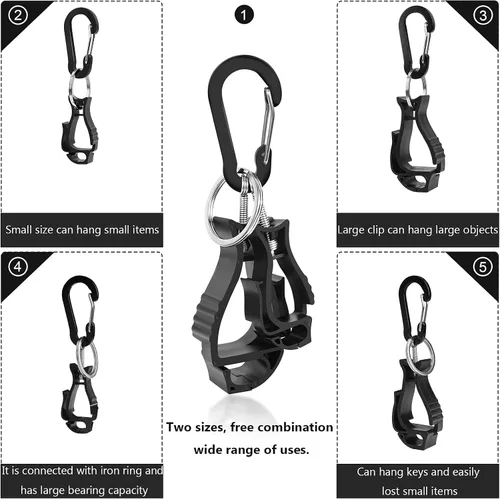 Miniatura 5 de NANHONG 6 Piezas de Clips para Guantes de Trabajo, Soporte para Guantes, Clip para Construcción, Trabajador para Gafas, Cascos y Guantes