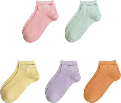 Miniatura 24 de SERISIMPLE Calcetines de bambú de viscosa para la escuela, calcetines de tobillo súper suaves para niños, puños elásticos, calcetines atléticos