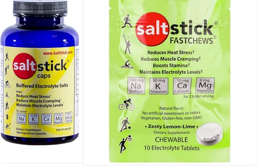 Miniatura 2 de Saltstick Cápsulas de electrolitos (100 cápsulas) con paquete de prueba Comp. FastChews