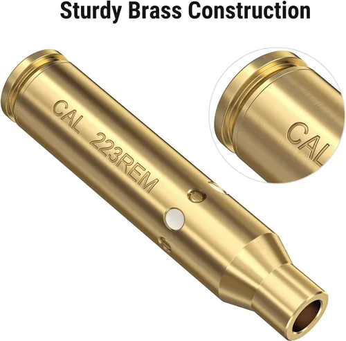 Miniatura 4 de EZshoot Bore Sight Láser 9mm/ 223 5.56mm/ 30-06/25-06/270 /300BLK 7.62x35mm/ 6.5CM/ 12 Calibre de Calibre Rojo Láser Boresighter con Baterías Extras