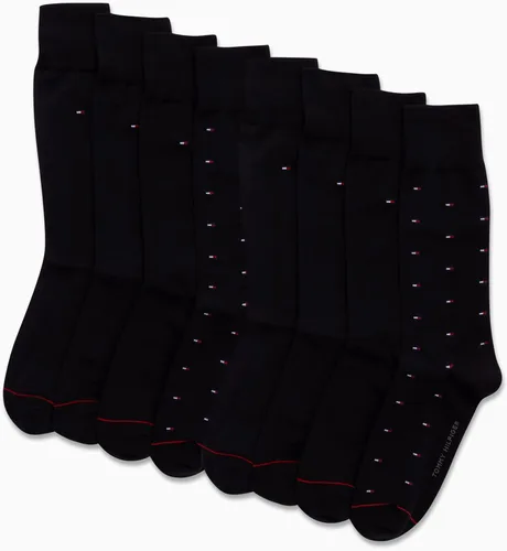Miniatura 11 de Tommy Hilfiger Calcetines de vestir acolchados y transpirables de tela elástica para hombre, paquete de 8