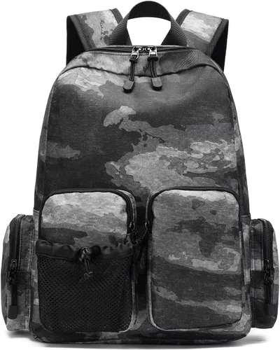 TIANHAOPUJU - Mochila táctica de camuflaje para adolescentes y hombres, PVC resistente al agua para caza al aire libre, senderismo, pesca, viajes