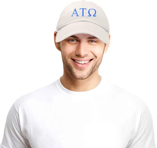 Miniatura 5 de DALIX Alpha Tau Omega - Gorra con letras griegas bordadas