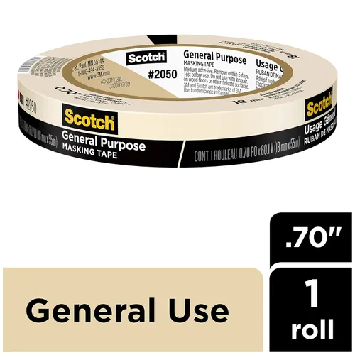 Miniatura 18 de Scotch Cinta adhesiva de uso general, bronceado, cinta para etiquetar, agrupar y uso general, cinta adhesiva multisuperficie, 1.41 pulgadas x 60