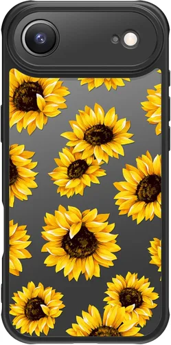 Miniatura 123 de FUNMIKO Funda para iPhone 16 Plus, carga inalámbrica y protección de grado militar, diseño floral moderno para mujeres y niñas, funda antideslizante