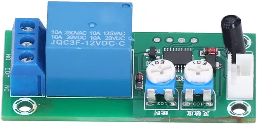 Miniatura 4 de Módulo de sensor de vibración, DC 12V Sensibilidad Interruptor de retardo de tiempo DIY alta sensibilidad Módulo de alarma